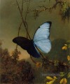 Blue Morpho Schmetterling ATC romantischen Martin Johnson Heade